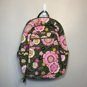 Vera Bradley Women's Olivia Pink Floral Print Laptop Backpack